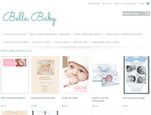 Tablet Screenshot of bellababy.com