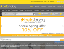 Tablet Screenshot of bellababy.co.uk